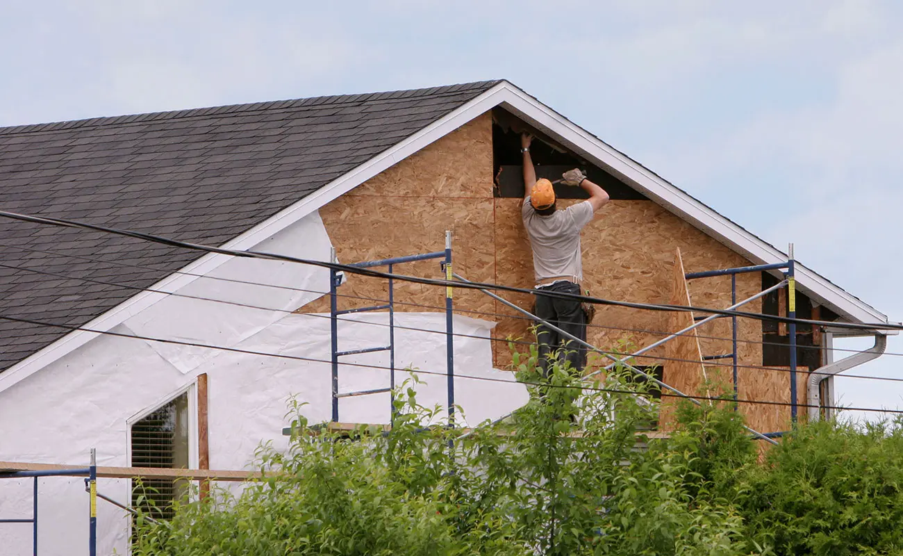 Protective sheets during recladding process